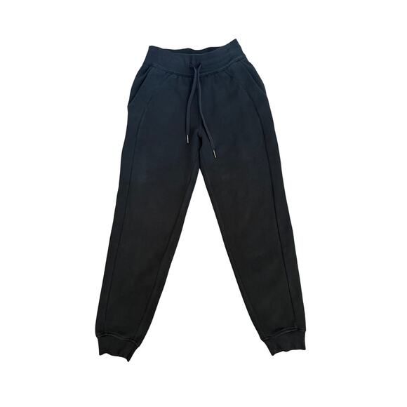 Lululemon Scuba Relaxed High-Rise Jogger Black Women’s Size 0 Fleece Sweatpants - Picture 5 of 7